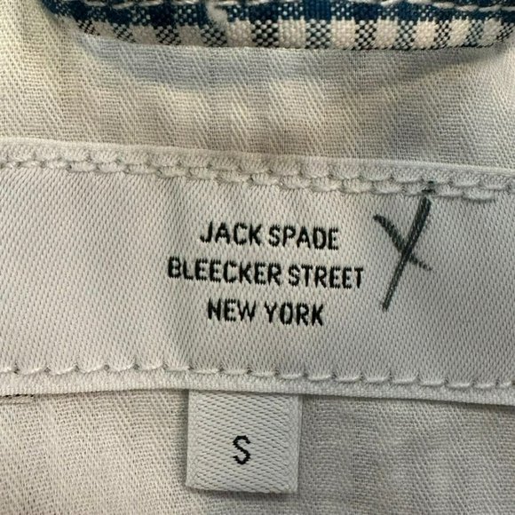 Kate Spade Jack Spade Blue Black Checkered Zip Up Bomber Jacket Mens S - Picture 3 of 5